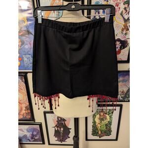 SOLD Foxblood Shop Blood Drip Skirt Sz M NWT